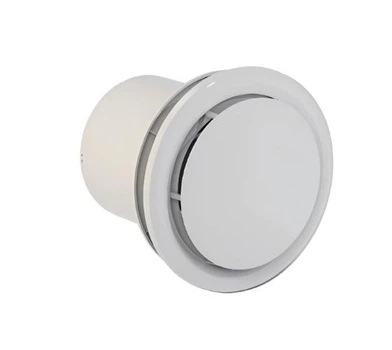 Вентилятор витяжний HOROZ AIRYMAX-2 12W з клапаном Білий