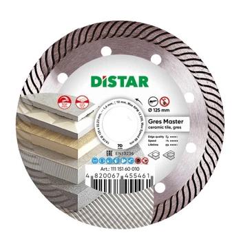 Круг алмазный отрезной Distar Gres Master 1A1R 125 x 1.4 x 10 x 22.23 (11115160010)