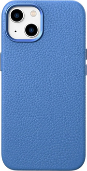 Etui iCarer Litchi Premium Leather Magsafe Back Case do Apple iPhone 14 Light Blue (WMI14220709-LB)