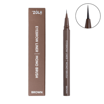 Лайнер для бровей c моно-кистью Zola Eyebrow Liner Brown (25993WB)