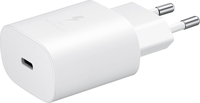 Ładowarka sieciowa Samsung EP-TA800EWE USB-C 25 W White (8596311076381)