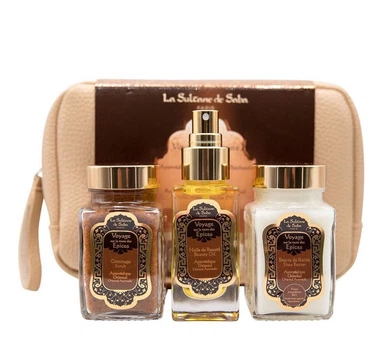 Набор по уходу за телом La Sultane de Saba Voyage Epices Body Gift Set Oriental Ayurvedic Amber Vanilla Patchouli