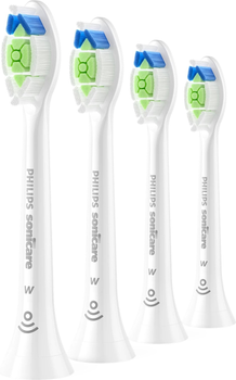 Насадки для зубної щітки Philips Sonicare W2 Optimal White 4 шт. Білі (HX6064/87)