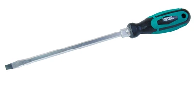 Отвёртка шлицевая магнитная MASTERTOOL HEXAGON SL8х200 мм ручка с TPR покрытием 45-8820