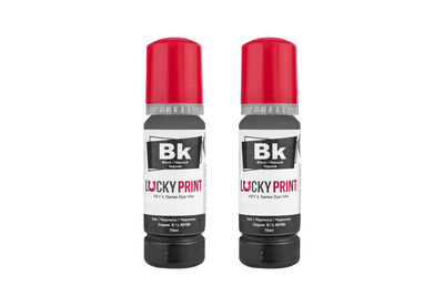 Светостойкие чернила Lucky Print для Epson серии L Black (2*70 ml)