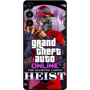 Силиконовый чехол бампер Candy для Samsung A05S с картинкой ГТА GTA