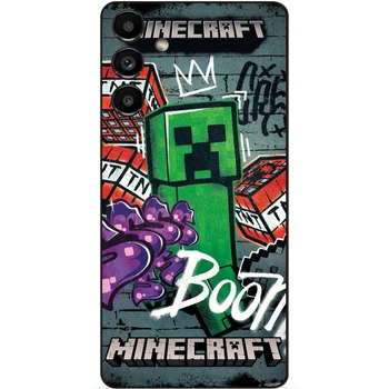 Силиконовый чехол бампер Candy для Samsung S21 с рисунком Крипер Майнкрафт Minecraft
