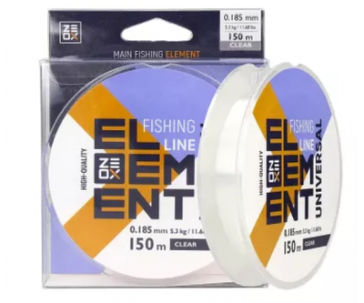 Леска Zeox Element Carp Clear 0.165мм 3.2кг 150м