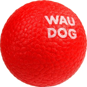 Іграшка для собак WAUDOG Fun Red Ball спінений термопластичний поліуретан 70 мм Червоний (6001collar)