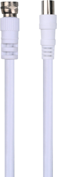 Kabel TechniSat Coaxial IEC - Coaxial F 1.5 m White (76-4833-01)