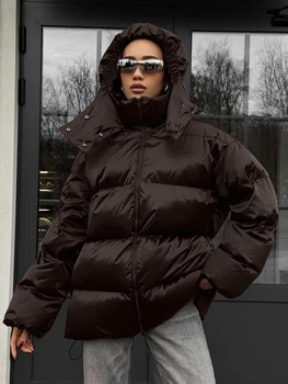 Пуфер Jadone Fashion Тайм ONE SIZE шоколад
