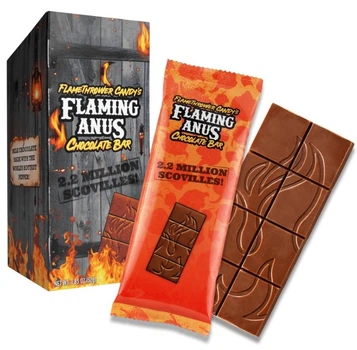 Острый шоколад Горящий Анус 2.2 Миллиона Сковиллей Flaming Anus Chocolate Bar Carolina Reaper
