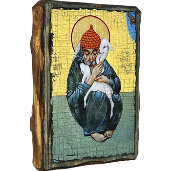 Икона "Спиридон Тримифунтский" под старину
