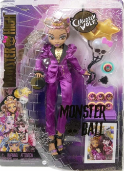 Lalka Monster High Monster Ball Clawdeen Wolf HNF69 (0194735139408)
