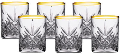 Набір чарок Pasabahce Timeless Gold для горілки 62 мл 4 шт (8693357603844)