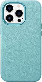 Etui iCarer Litchi Premium Leather Magsafe Back Case do Apple iPhone 14 Pro Green (WMI14220710-GN)