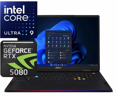 Ноутбук (2025) игровой MSI Raider 18 HX Ultra 9-285HX/ 96GB / 2TB+2TB / Win11x Licensed / RTX5080 / 18" 4K 120Hz