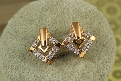 Серьги Xuping Jewelry Бавария 1,7 см золотистые