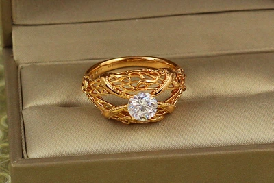 Кільце Xuping Jewelry гротеск р 20 золотисте