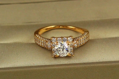 Кольцо Xuping Jewelry Скреп р 20 золотистое