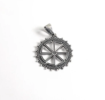 Подвеска оберег Коловрат Maxi Silver 5578 2.6 см Серебристый