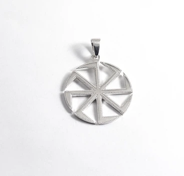 Подвес оберег Коловрат Maxi Silver 5432 3.2 см Серебристый