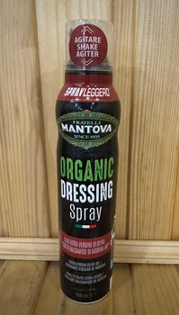 Олія Mantova у спреї із бальзамічним оцетом organic dressing 200 мл