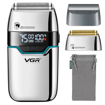 Електробритва VGR V-308 GREEN, подвійне лезо, 9000 RPM, LED Display (46118-V308_600)