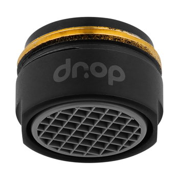 Водосберегающий аэратор DROP CL24-BL для смесителя - Экономия 58%, внешняя М 24 мм, черный