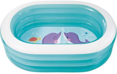 Надувний дитячий басейн Intex Sea Friends 163х107х46 см (6941057454825)