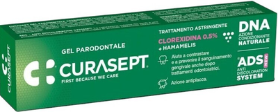 Żel periodontologiczny Curasept ADS 350 + DNA Astringent Pro 0.5% CHX z oczarem wirginijskim 30 ml (8056746073893)