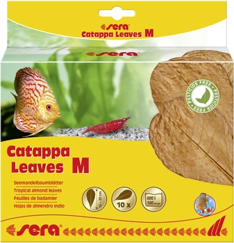 Листья индийского миндаля для аквариума Sera Catappa Leaves M 18 см 10 шт 121964