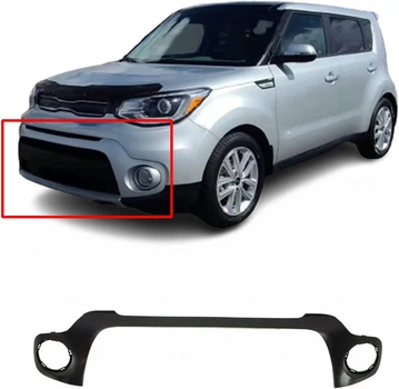 Молдинг переднего бампера Kia Soul 14-18 верхний черный (FPS). 86513B2500