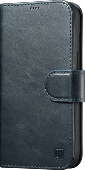 Чохол-книжка iCarer Oil Wax Premium Leather 2in1 Wallet Case з RFID для Apple iPhone 14 Navy Blue (WMI14220721-BU)