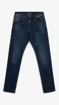 Джинси Slim Fit однотонні чоловічі RB0082DT 27 Темно-синій shop (2000999259159)