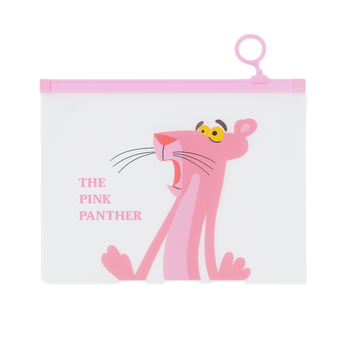 Папка прозора, пенал, косметичка, з бігунком А5 Tne Pink Panther surprised (Рожева пантера)