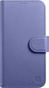 Etui z klapką iCarer Real Cowhide Premium Leather 2in1 Wallet Case z RFID do Apple iPhone 14 Plus Light Purple (WMI14220727-LP)