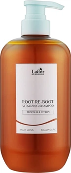 Шампунь проти випадіння волосся La'dor Root Re-Boot Vitalizing Shampoo Propolis&Citron для сухої шкіри голови 800 мл (8809982980391)