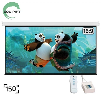 Проекционный экран EQUIPIFY ESAA150 моторизированный настенный потолочный 150" 330x187см 16:9