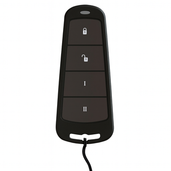 Радиобрелок для управления охранной системой Pyronix KEYFOB-WE,4 кнопки, индикация статуса, 868 МГц , Черный