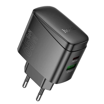 Адаптер сетевой HOCO Bright PD charger CS63A |1USB/1Type-C, 65W/3A| 4997232