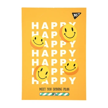 Блокнот YES А6 64 аркушів інтегральний Smile клітинка (152088)