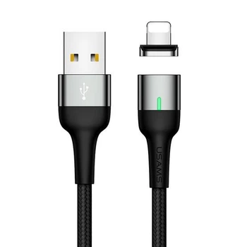 Кабель USAMS Lightning Aluminum Alloy магнітний US-SJ326 U28 | 1m, 2.4A | 5104216