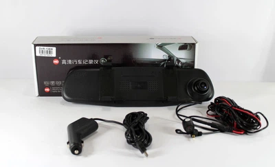 Автомобильный видеорегистратор - зеркало DVR 138W с камерой заднего вида, 1280x720, 2 камеры