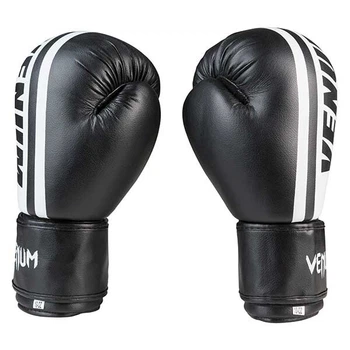 Боксерские перчатки Venum, PVC-19, 8oz, черный.