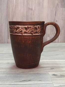 Чашка глиняная, 0,3 л