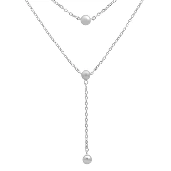 Серебряное колье с без камней, вес изделия 3,77 гр (2184034)