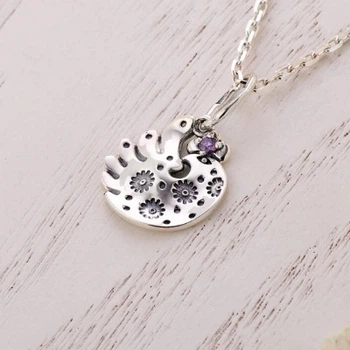 Кулон серебряный этнический Дивоптах Amethyst 925