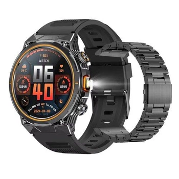Мужские умные часы Modfit Track Pro Black + ремешок в подарок