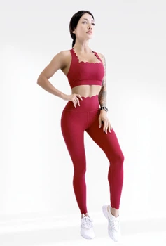 Костюм для фітнесу жіночий LILAFIT комплект лосини та топ рожевий розмір S (LFS000149)
